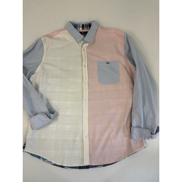 Vineyard Vines By Shep & Ian Slim Fit Tucker Shirt Button Down XL Party Oxford - Picture 2 of 12
